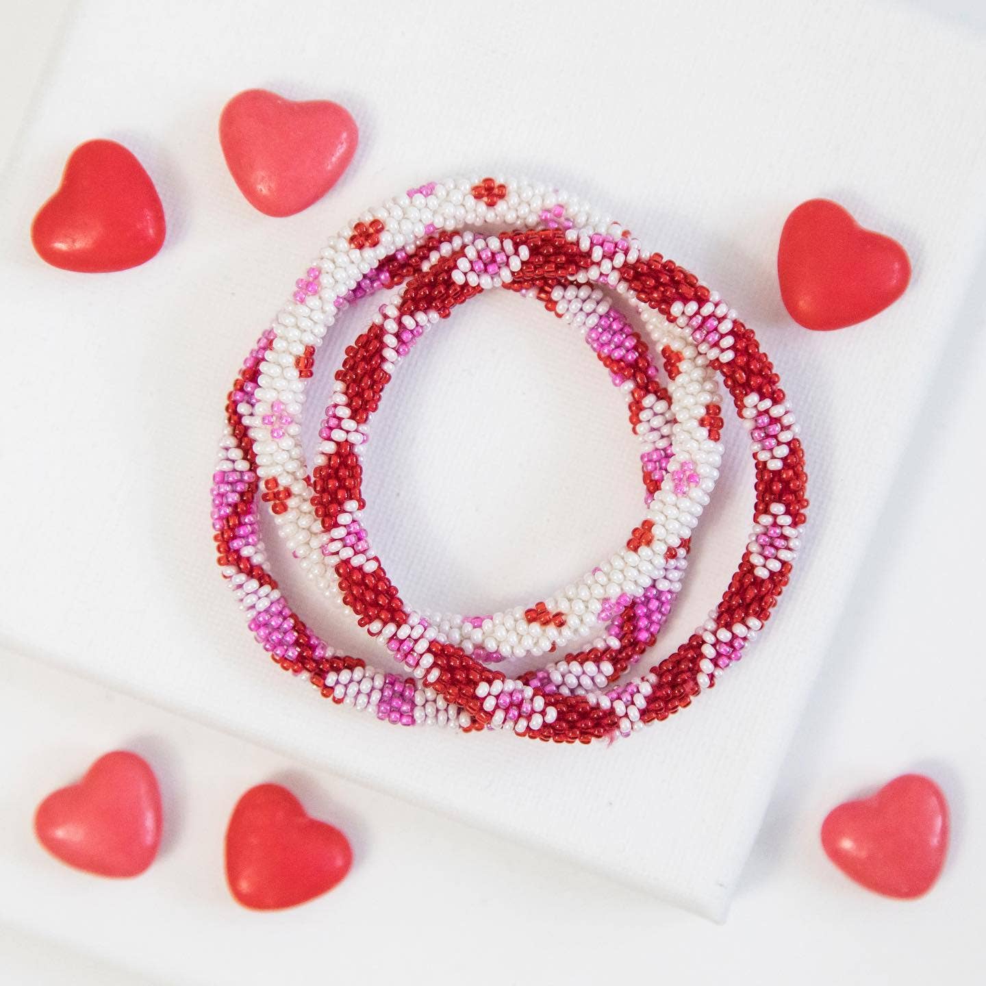 Aid Through Trade – wholesale Jewellery set – Valentine's Day Roll-On® Bracelets Cupid - Set of 123