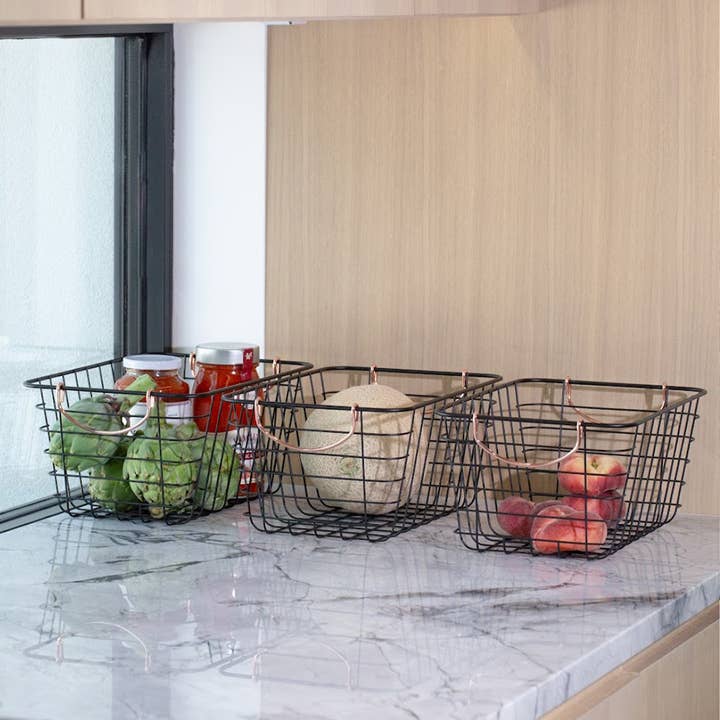 Better Houseware - Wholesale Basket - Copper Handled Wire Baskets3