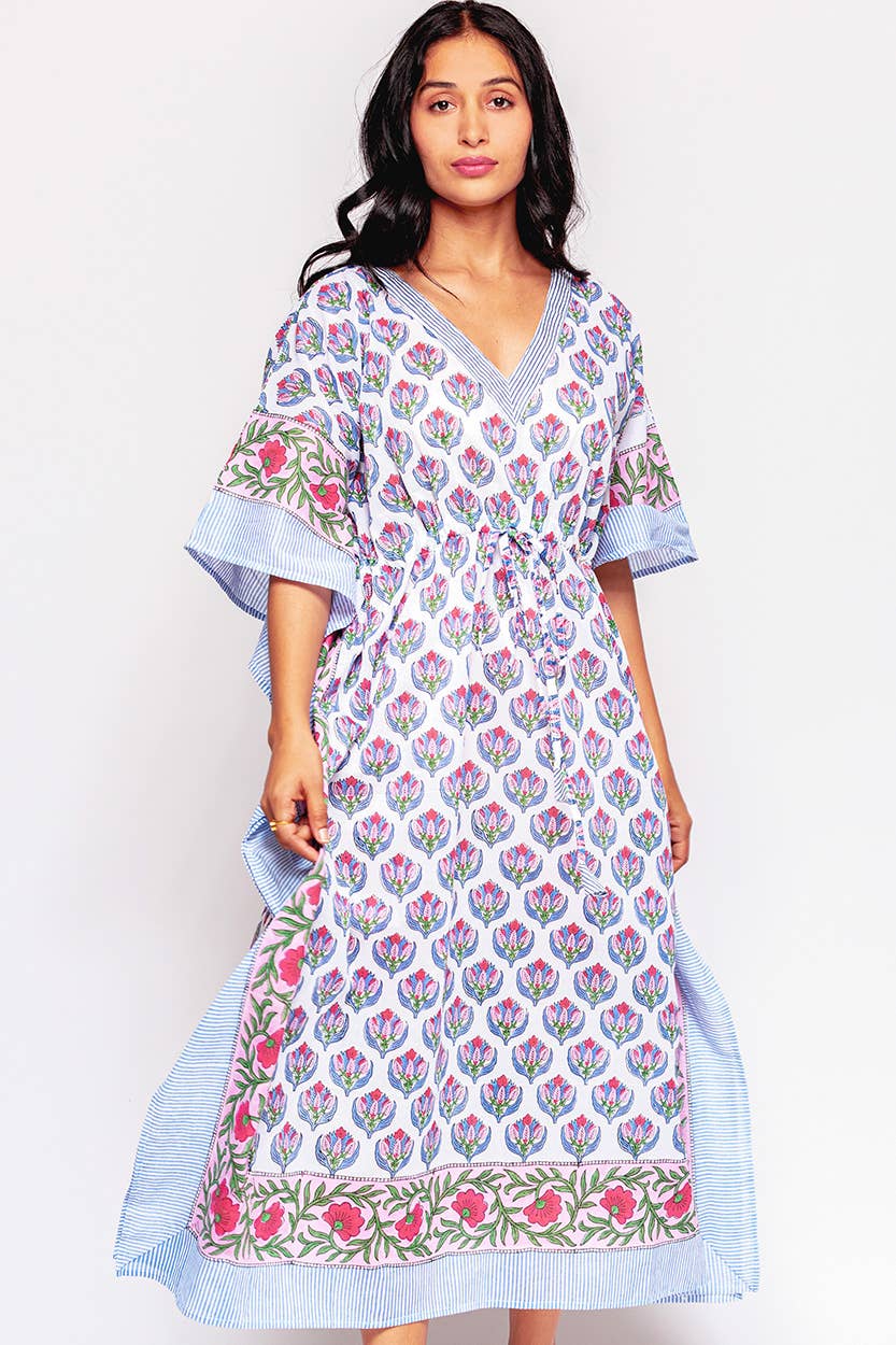 Sevya Handmade - Wholesale Kaftan - Women's - Anjali Block Print Caftans 11
