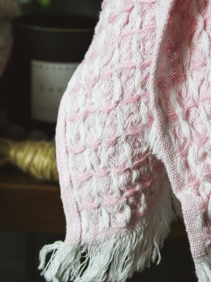 The Bond Hand Towel - Powder Pink for wholesale by LOUKA GOLD USA