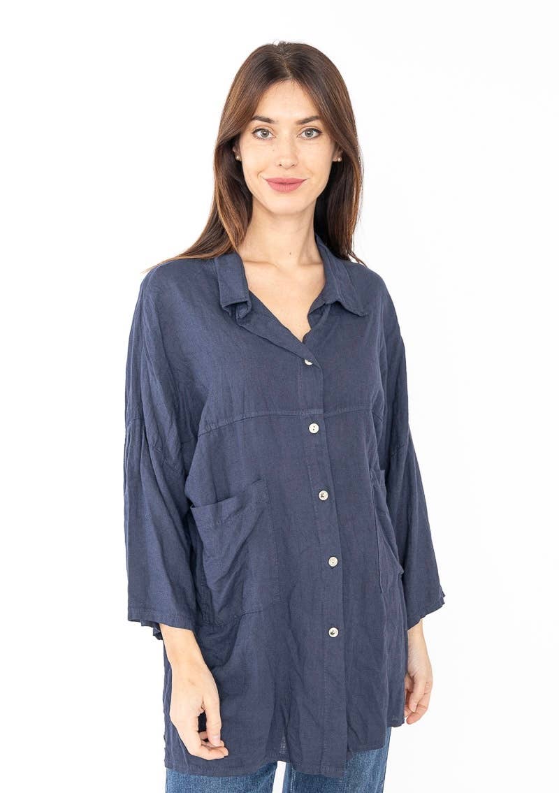 LINEN & COTTON HOUSE – wholesale Tröja med knappar – Dam – VISKOS LINNESKJORTA 45912 VÅRSOMMARKLÄDER12