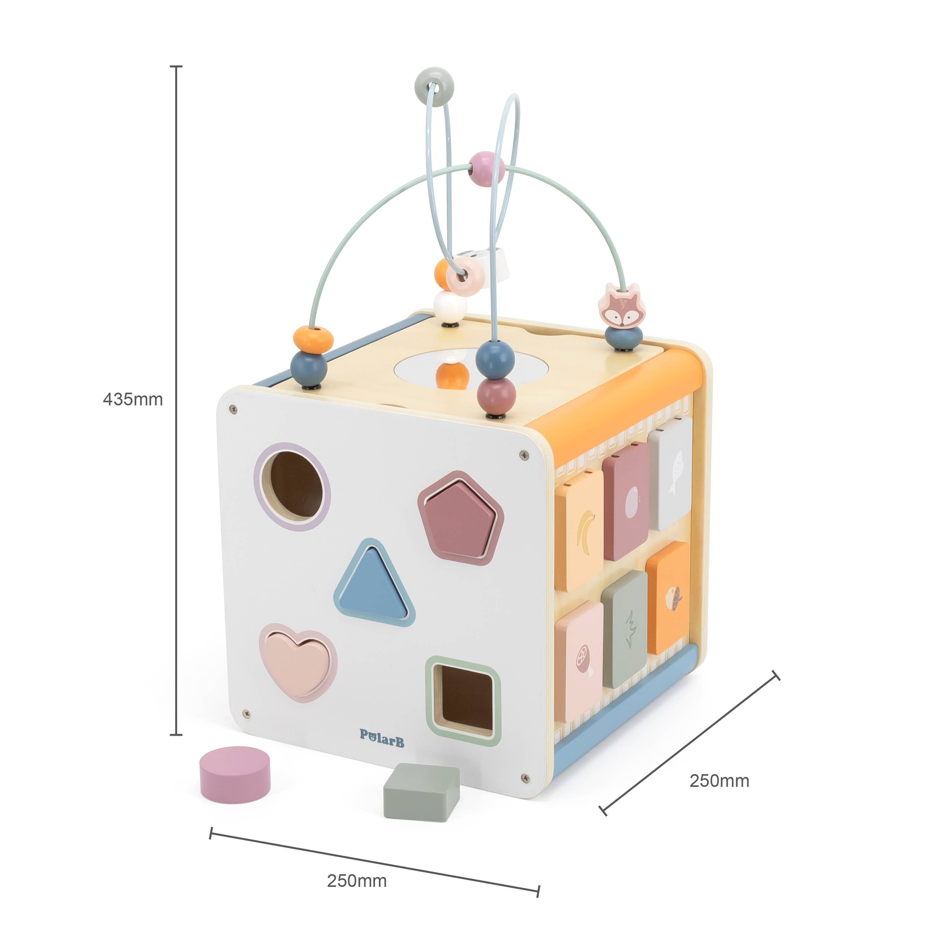 Trade Toys Limited - Wholesale Wood Toy - Kids - PolarB 8-in-1 Activity Cube1