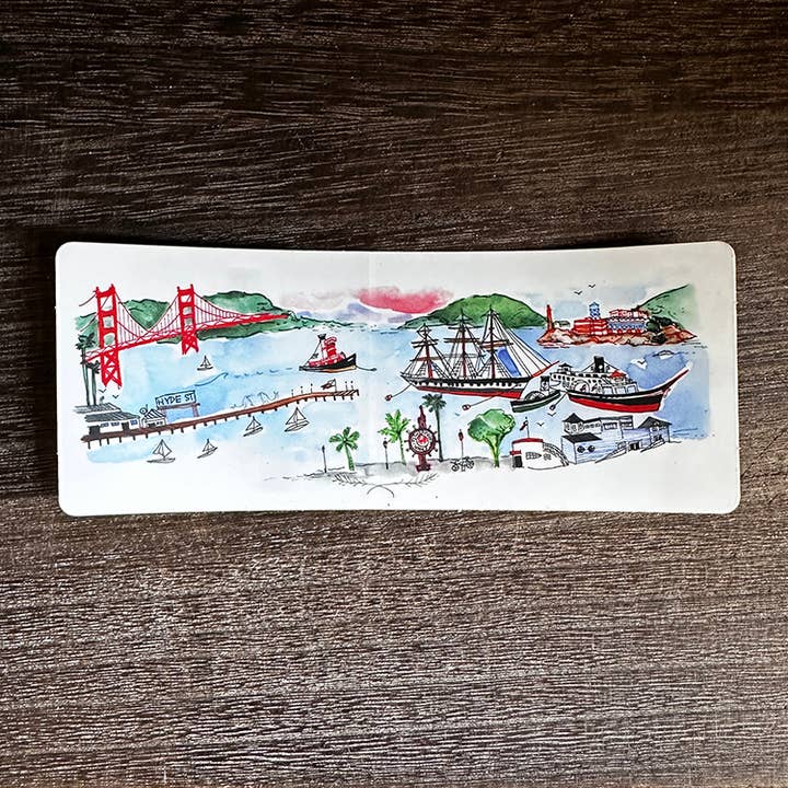 Fisherman's Wharf Sticker for wholesale by Local Notion