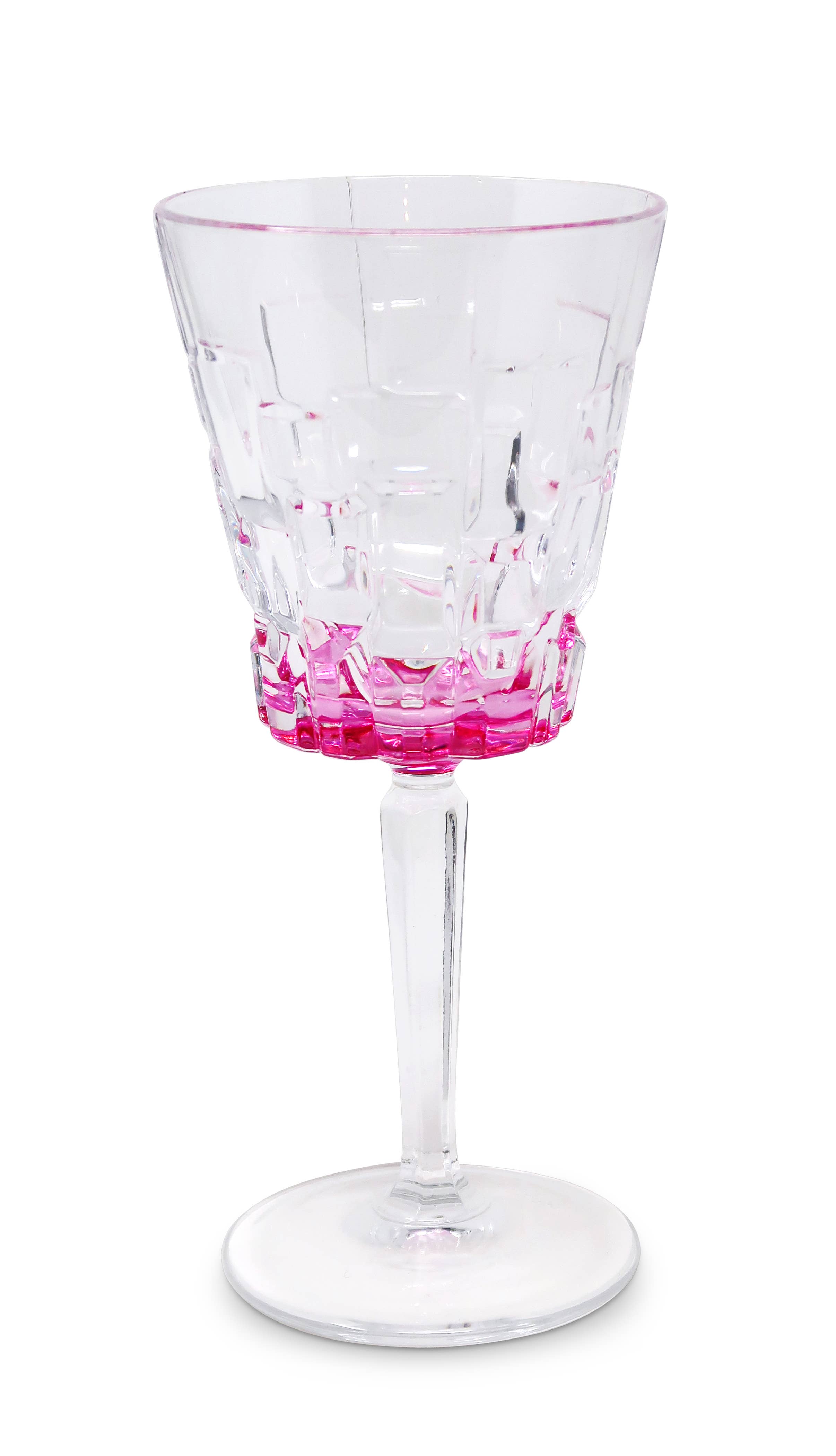 VIVIENCE - Vendita all'ingrosso Bicchieri da vino - Liscio Ottico - Set di 6 bicchieri da acqua con design a blocchi1