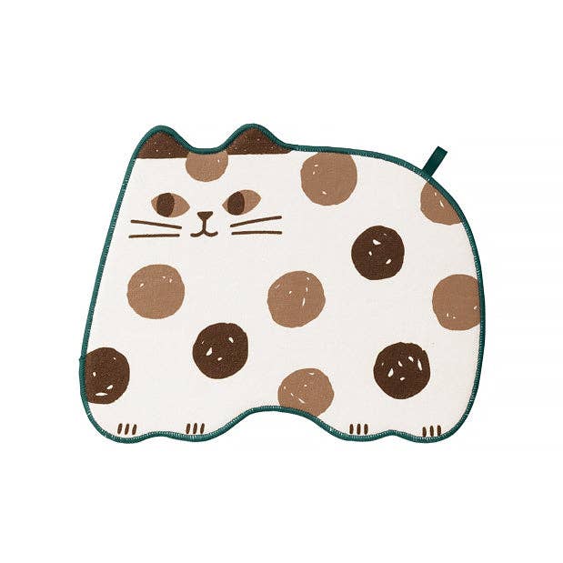 MinoCraft - Vente Torchon - Tapis égouttoir de cuisine en forme de chat1