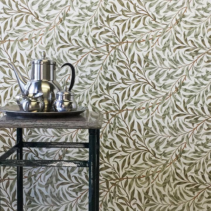 JCampbell - Venta al por mayor Papel pintado - Láminas de papel pintado Morris Willow Wall Stencil2