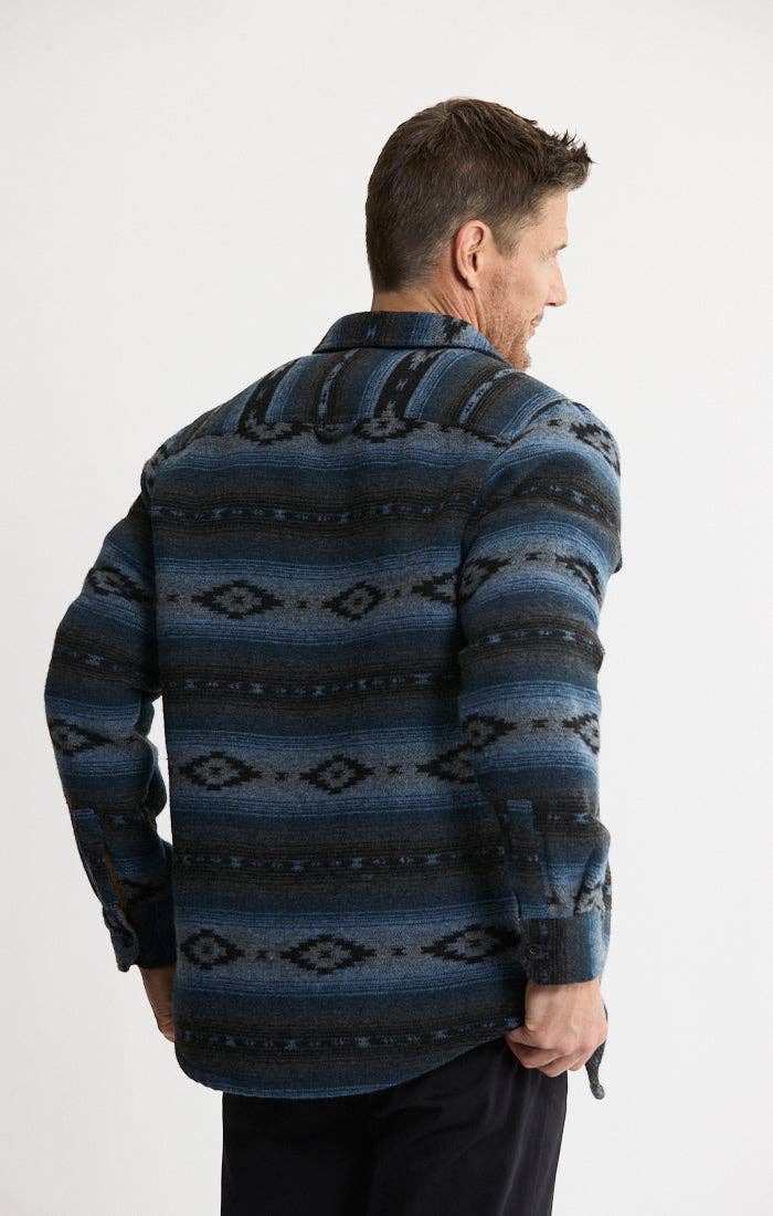 JACHS NY - Wholesale Button Down Shirt - Men's - Unlined Wool Blend Overshirt3