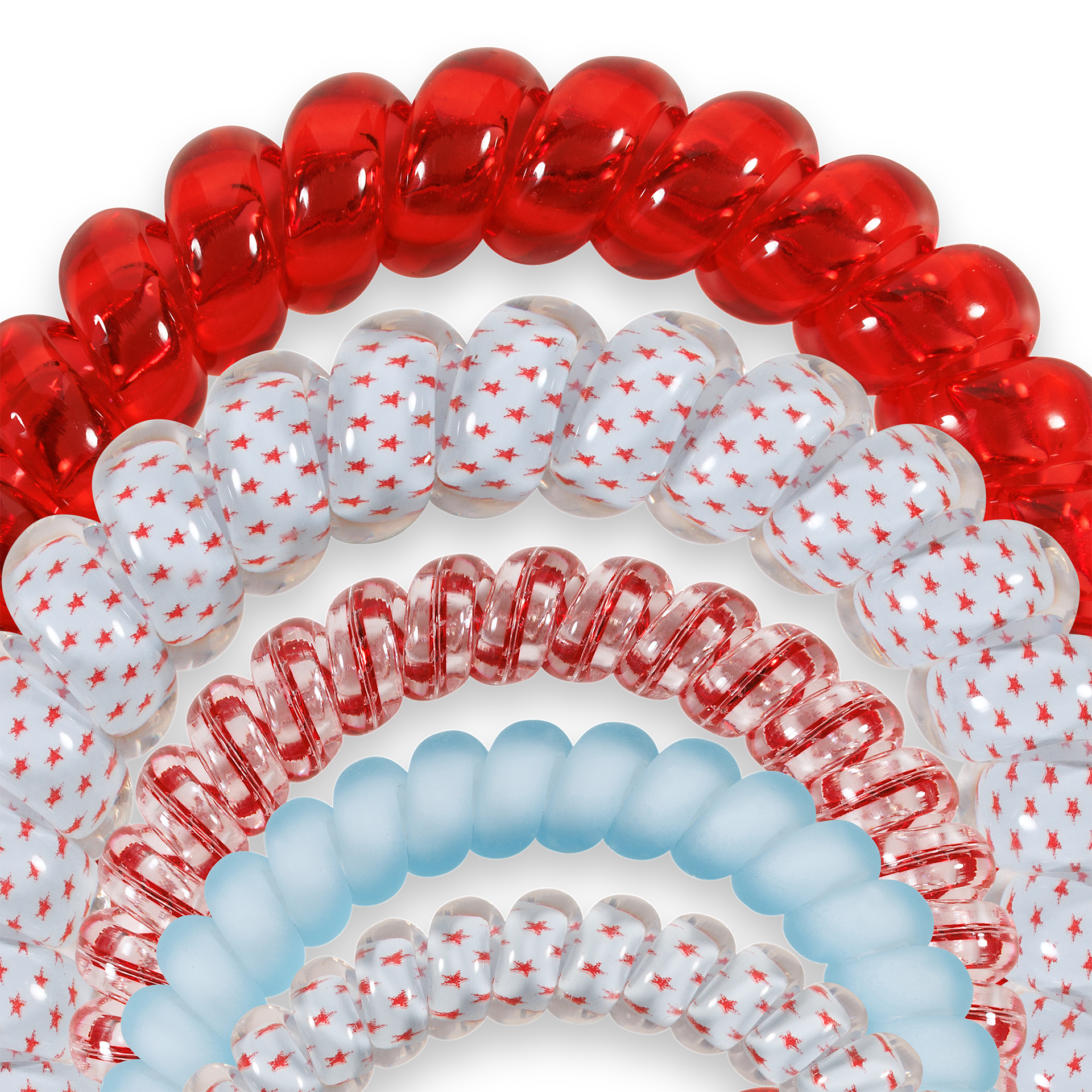 TELETIES - Wholesale Hair Tie - Spiral Hair Coils | Mix Pack | Oh My Stars! Hair Ties2