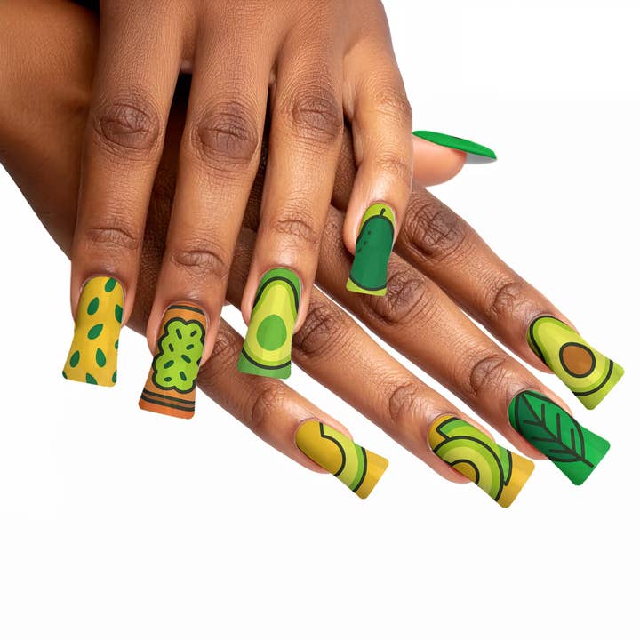 FYNE BODY - Wholesale Press-on/fake nails - AvoChic Sunshine Avocado Press-On Nails26