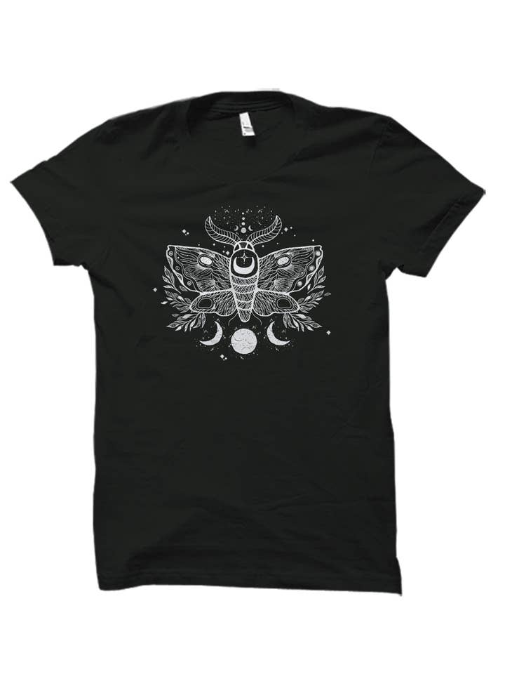 Blaspheme Boutique – wholesale Screen printed t-shirt – unisex – Lunar Moth Unisex T-Shirt
