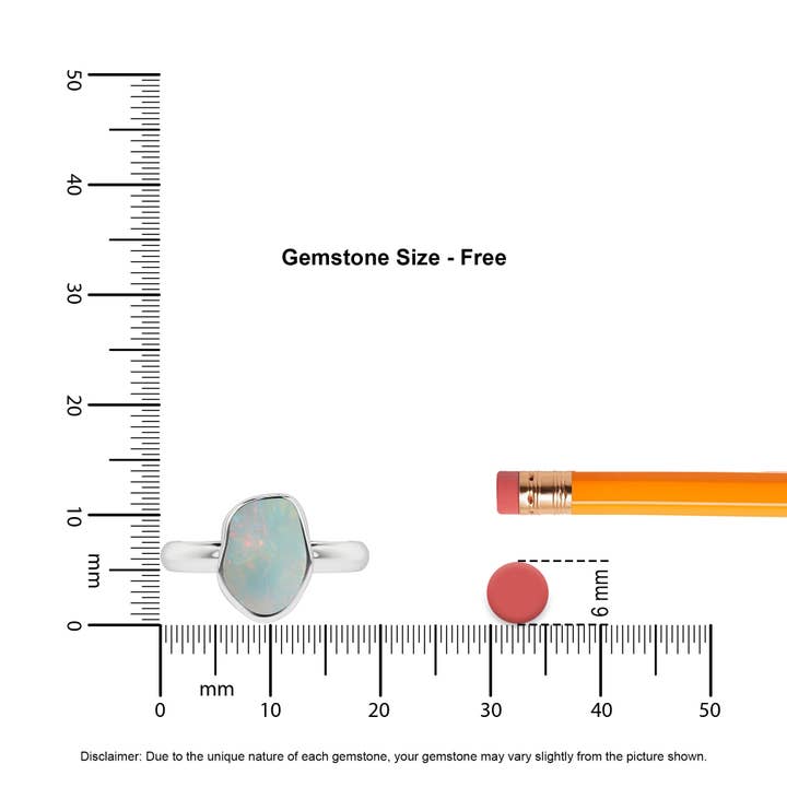 Nature Crafts - Wholesale Single Stone/Solitaire Ring - Natural Ethiopian Opal Rough Shape Rings For Women2