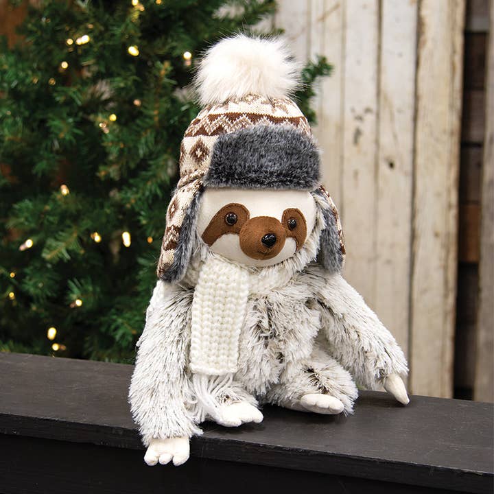 Bright Ideas - Wholesale Christmas Decoration - Nordic Brown Sitting Winter Sloth