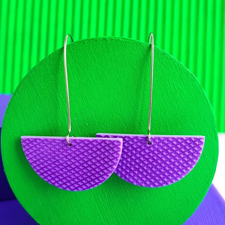 Boucles d’oreilles ALWAYS - Violet pour la vente par Atelier Curva