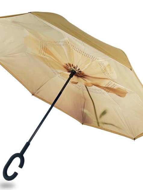 IOco Reverse Umbrella - Golden Poppy for wholesale by IOco Gift Designers