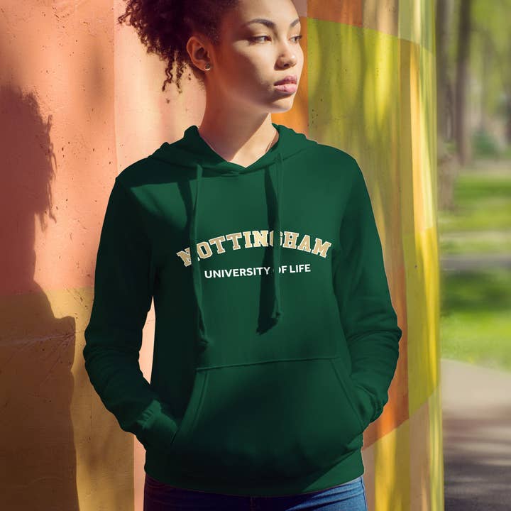 Sudadera con capucha Nottingham University of Life para venta al por mayor de Dukki Gifts