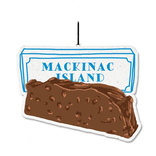 Mackinac Fudge Air Freshener for wholesale by City Bird