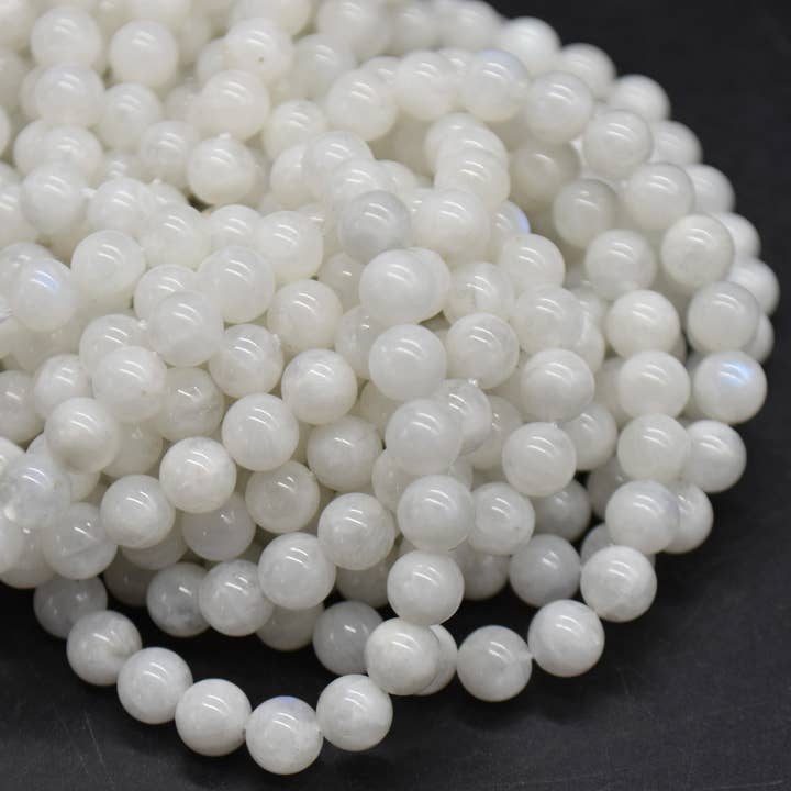 Oriental Direct Craft Supplies - Wholesale Beads - Grade A Natural Rainbow Moonstone Round Beads2