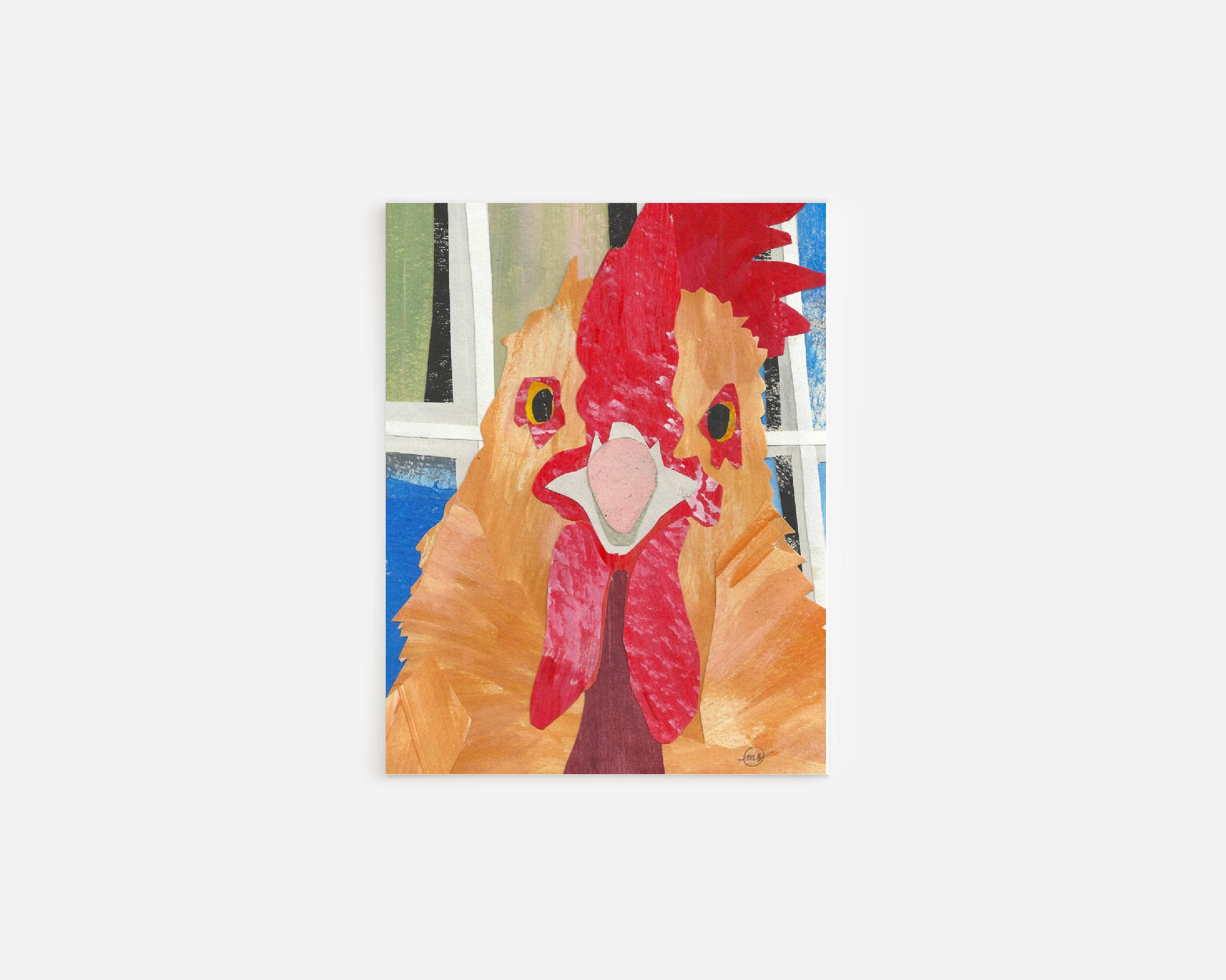 Mandy Warhol Fine Art - Wholesale Everyday Greeting Card - Chicken Note Card