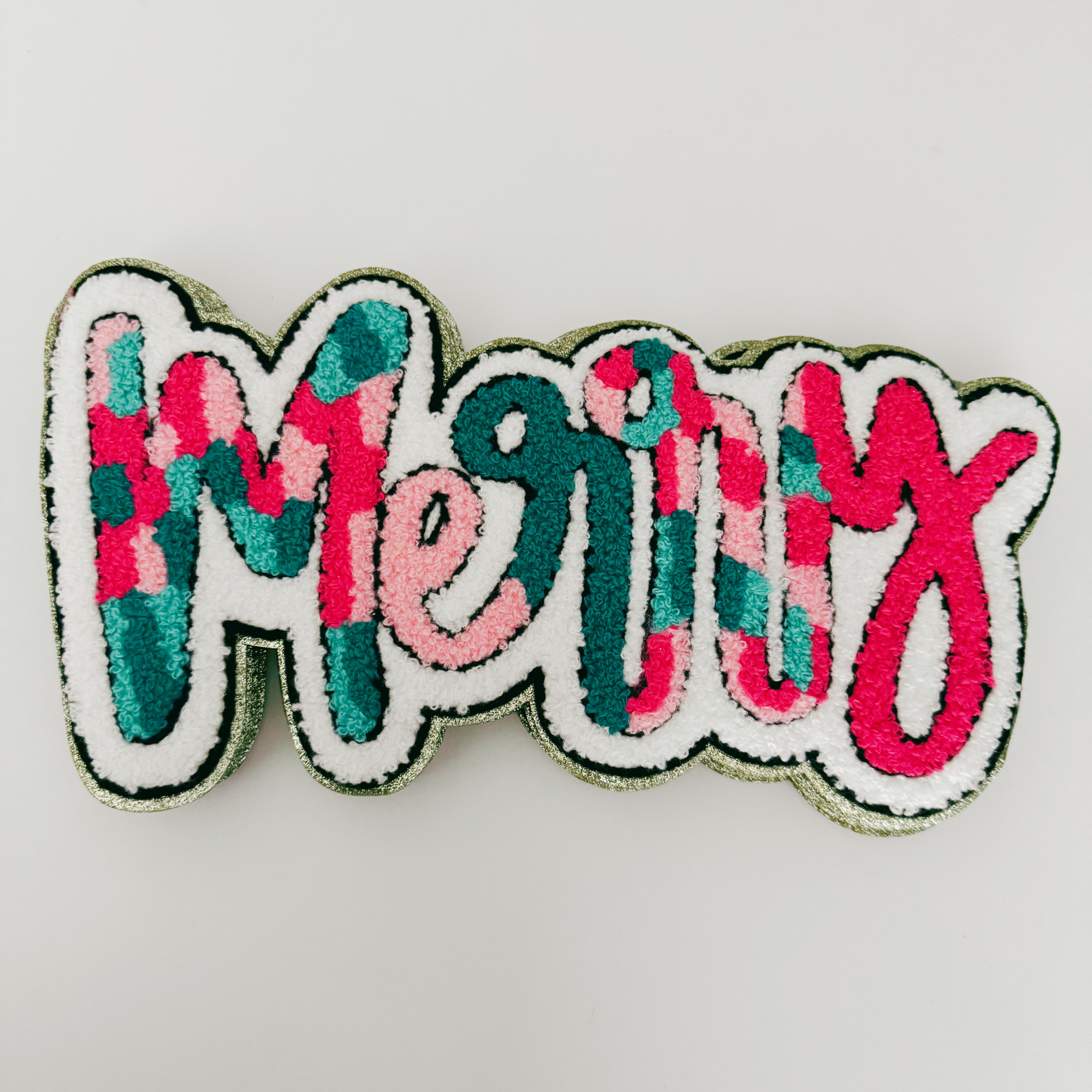 TEELUX - Wholesale Patch - 11" inch MERRY - Chenille Patch0