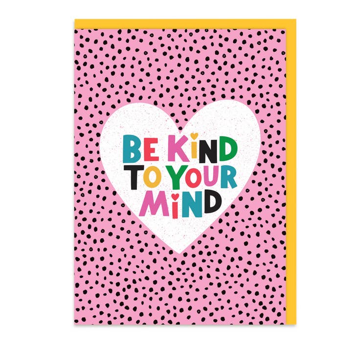 Be Kind To Your Mind Card for wholesale by Dotty Black