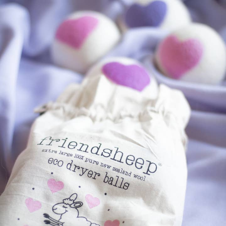 Friendsheep - Wholesale Dryer Balls - Lovely Day Eco Wool Dryer Balls (HEARTS)4