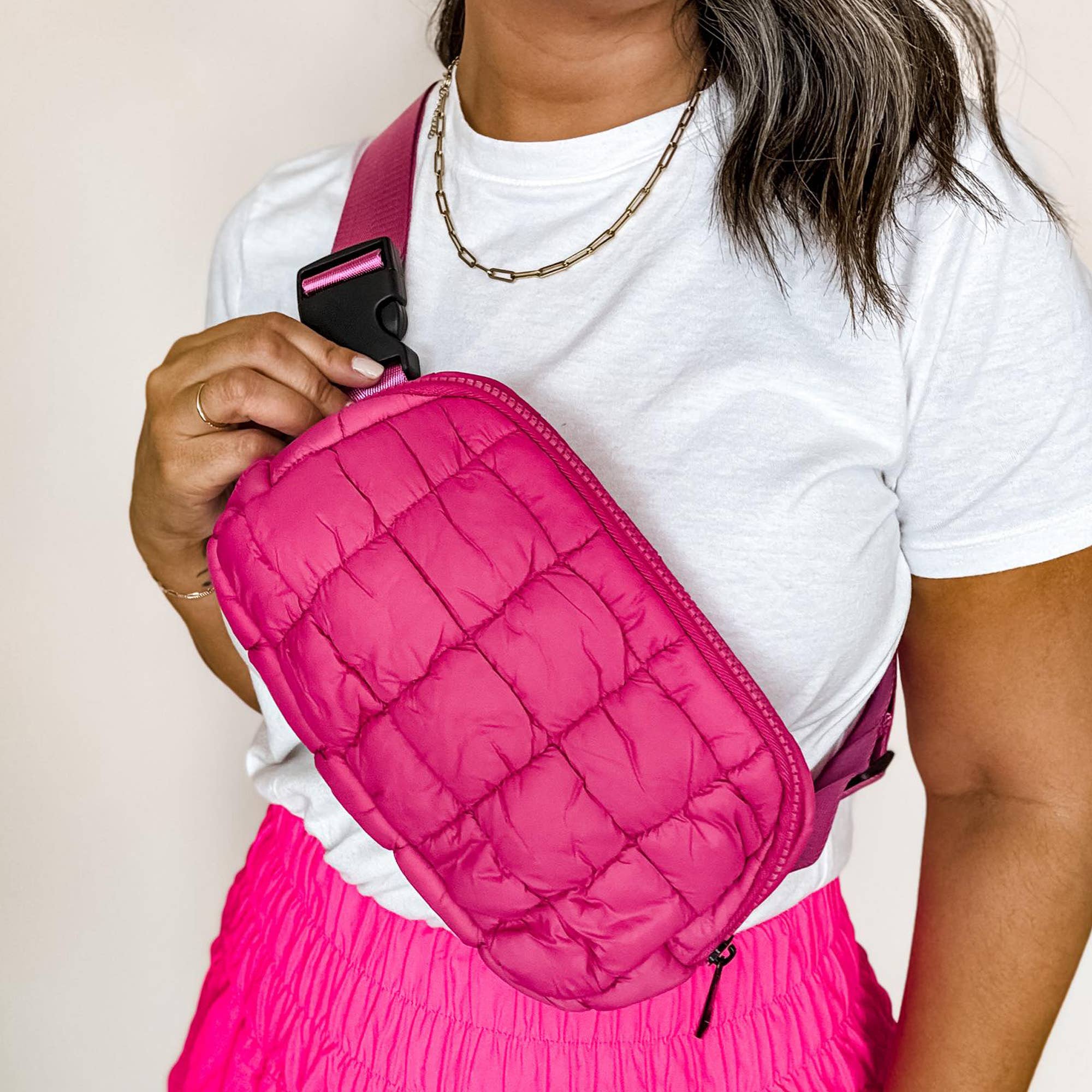 Mugsby - Wholesale Belt Bag - Women's - Puff Fanny Pack, Puff Waist Bag, Puff Crossbody, Belt Bag1