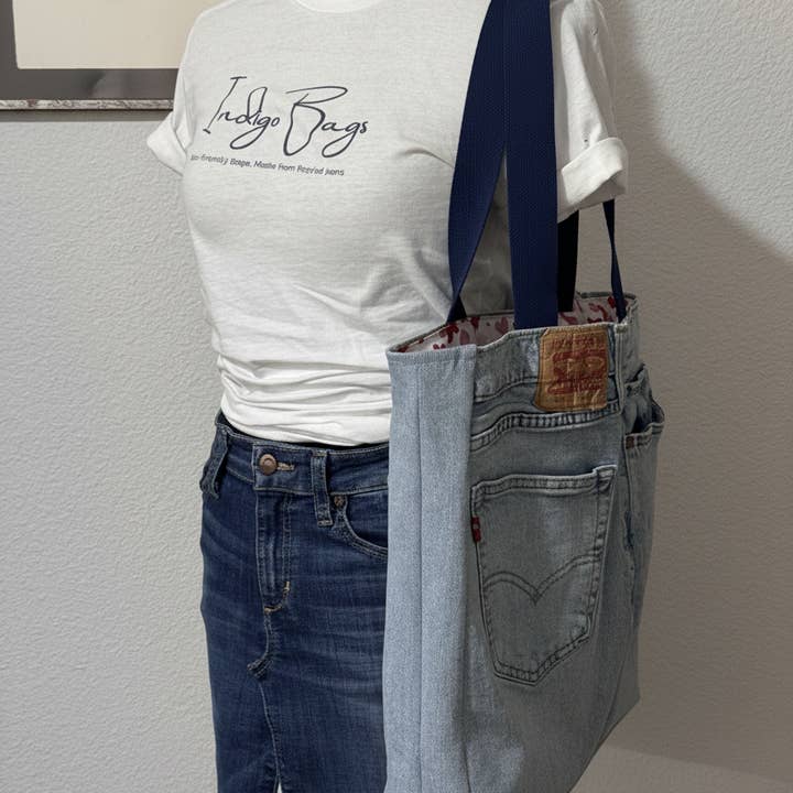 Indigo Bags - Wholesale Tote Bag - Women's - Levi's Upcycled Denim Tote Bag – double hearts5