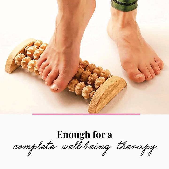 Tuuli GmbH - Wholesale Body Massager - Wooden Foot Massager Massage Roller Tool 26 x 12 cm