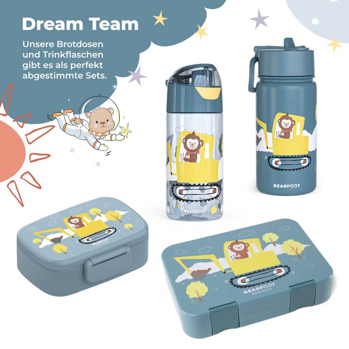 BEARFOOT - Wholesale Water Bottle - Thermo children's drinking bottle stainless steel - excavator6