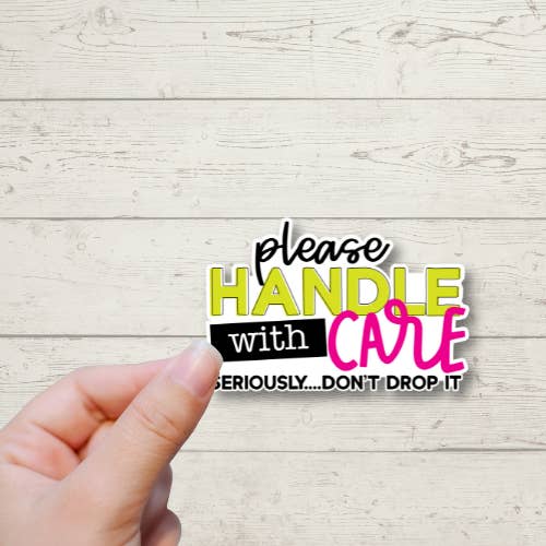 Handle with care - Don't Drop it - Packaging Stickers for wholesale by Forest Crafts