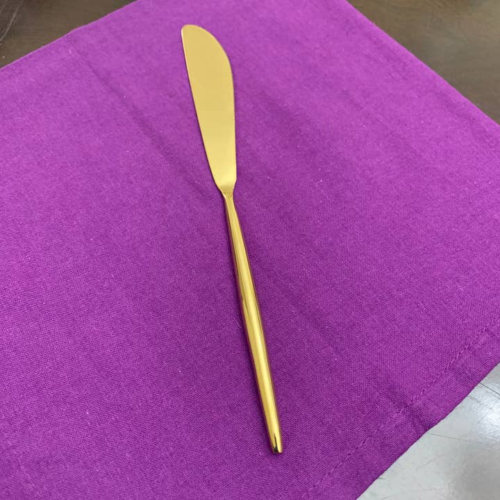 Vibhsa - Vente Set de couverts - Vibhsa Service d'argenterie moderne dorée de 20 pièces, pour 4 personnes5