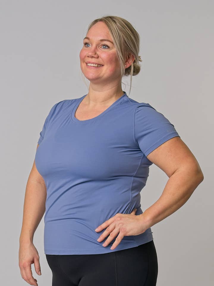 Reines Trainingsshirt - Tau-Blau für den Großhandel von Pure Lime