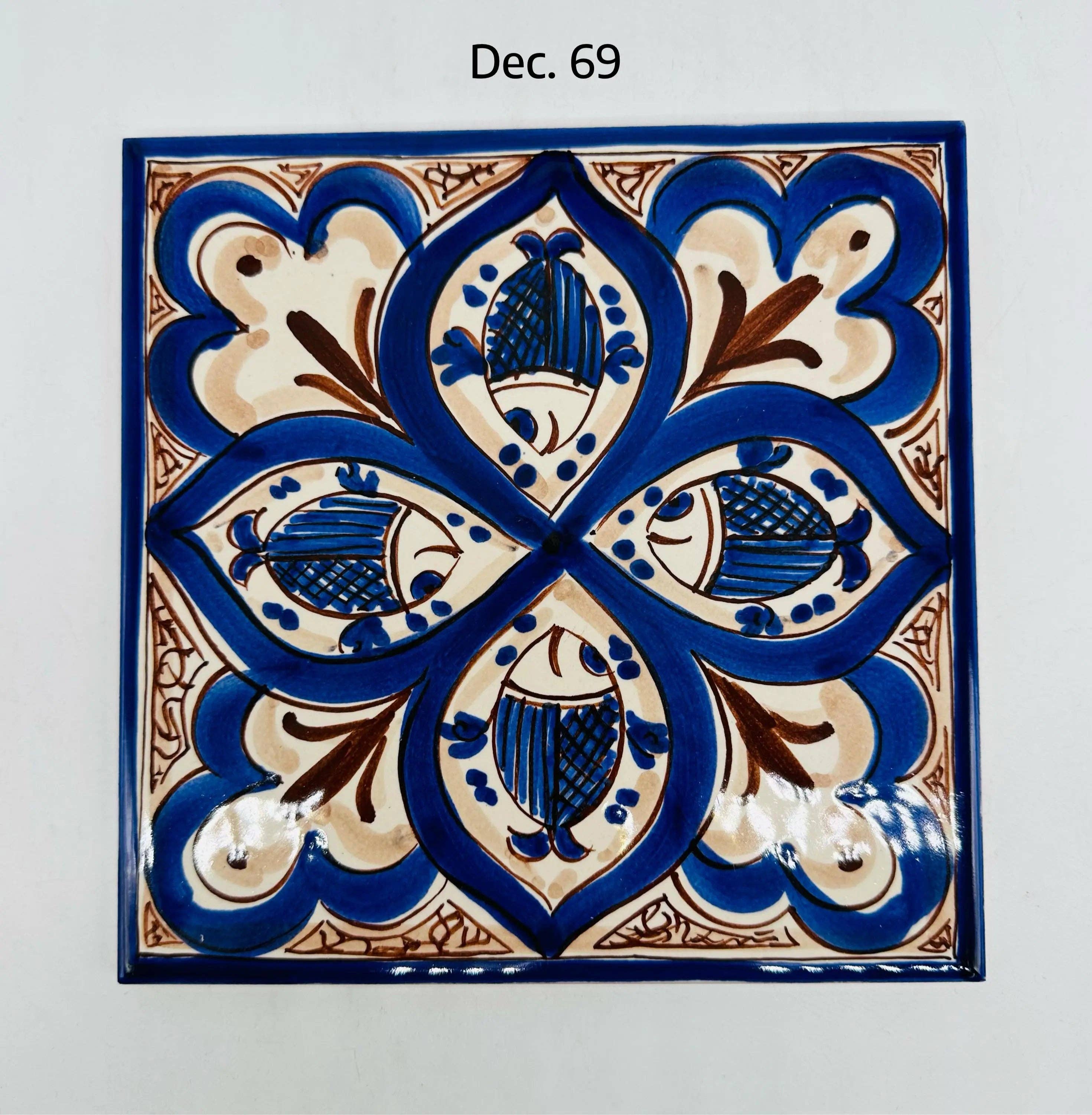 DD Ceramiche Siciliane - Vente Carrelages muraux - Majolique en céramique Caltagirone cm 20x20 cm Carreaux décorés à la main11