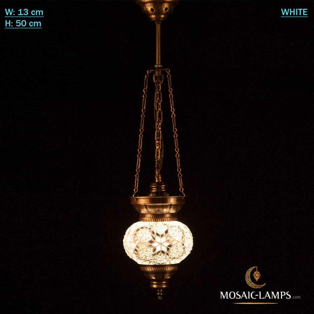 Mosaic Lamps - Vendita all'ingrosso Lampadario/lampada a sospensione - Lampada da soffitto in mosaico turco a 3 catene, marocchina fatta a mano6