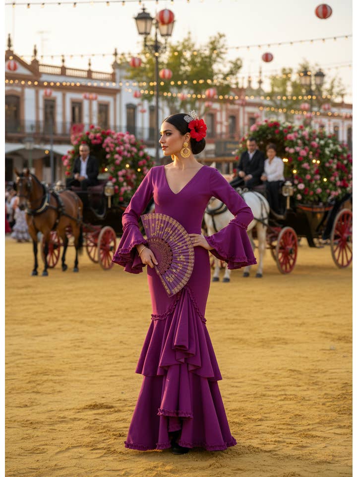 BOUGAINVILLE BUGANVILLA FLAMENCO DRESS EMMA WU DESIGN X FLAMENCA 0491 for wholesale on Faire3