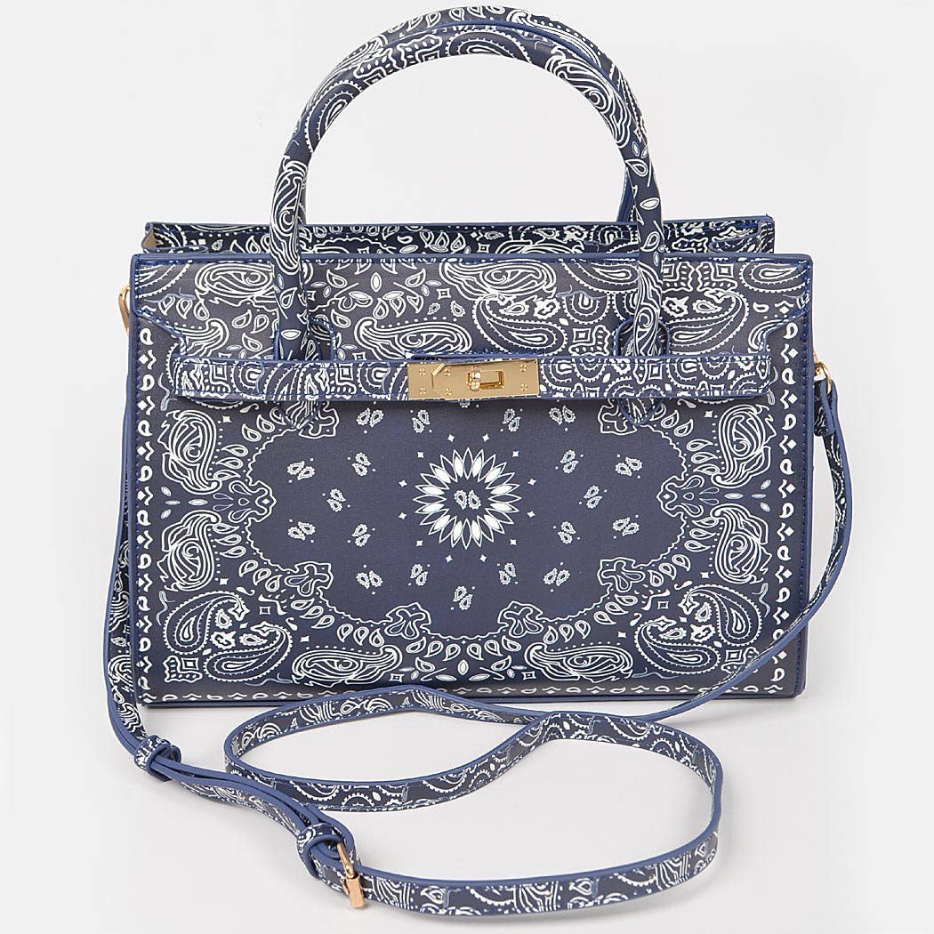 3AM BY H&D ACCESSORIES – wholesale Tote bag – Women's – Neon Bandana Print Handles Tote Bag3