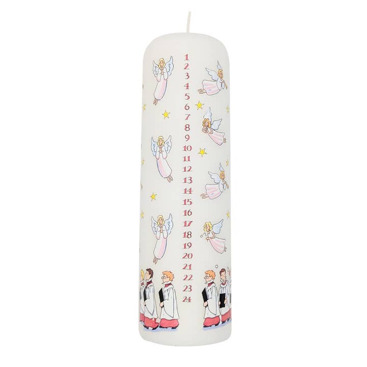 Choir Boys Christmas Advent Large Pillar Candle for wholesale by Alison Gardiner Designs