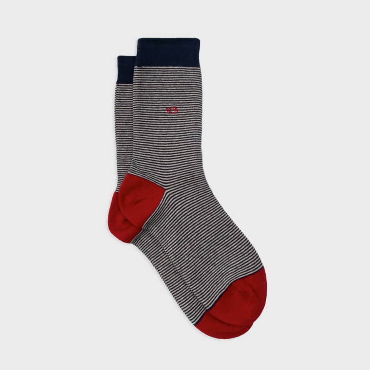 Chaussettes en coton peigné rayé 33 for wholesale by BILLYBELT