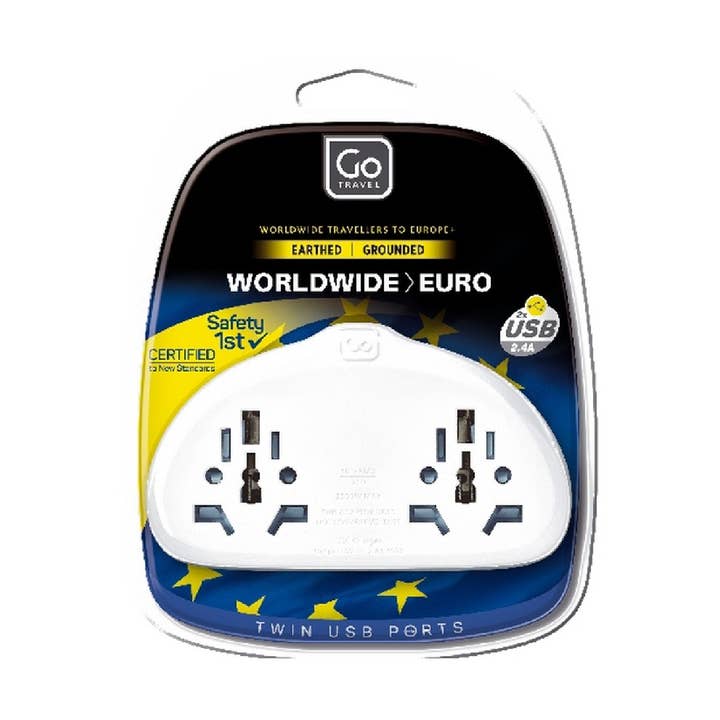 Adaptador de enchufe DUO WORLD-EU para venta al por mayor de Jactal