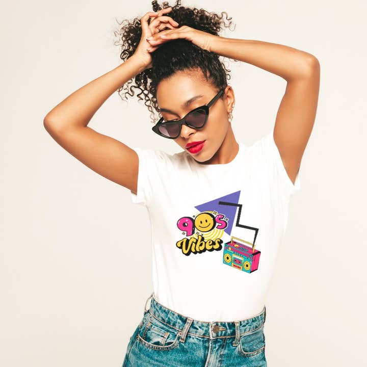 90s Vibes Tshirt for wholesale by ST Wholesale