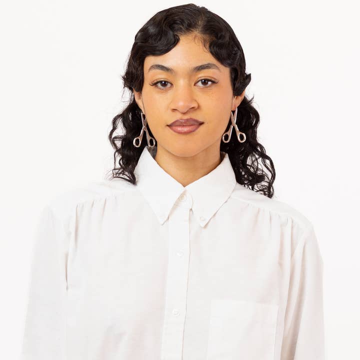 Coco Clem - Wholesale Dangle Earrings - Scissor Earrings in Silver2