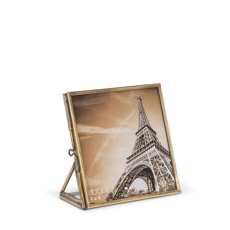 Abbott – wholesale Picture frame – Small Simple Gold Frame (holds 4x4)-4" Square