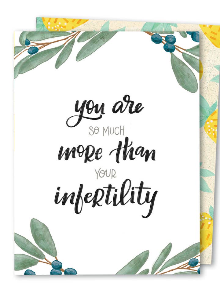 Molto di più | Carta di empatia per la fecondazione in vitro per il supporto all'infertilità per la vendita all'ingrosso da parte di The Noble Paperie