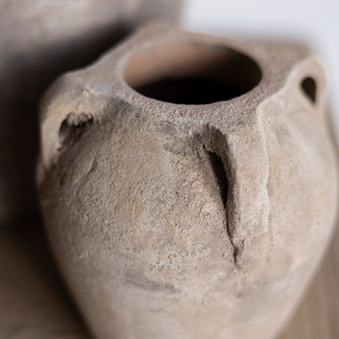 Luxe B Co - Wholesale Vase - Blanc Beige Wash Vase With Handles Small5