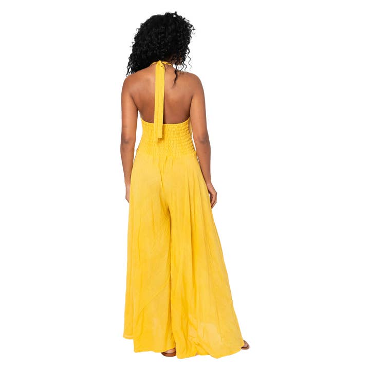 La Mano Boho - Wholesale Jumpsuit - Women's - LONG SLEEVELESS SUMMER JUMPSUIT MBCO3002C