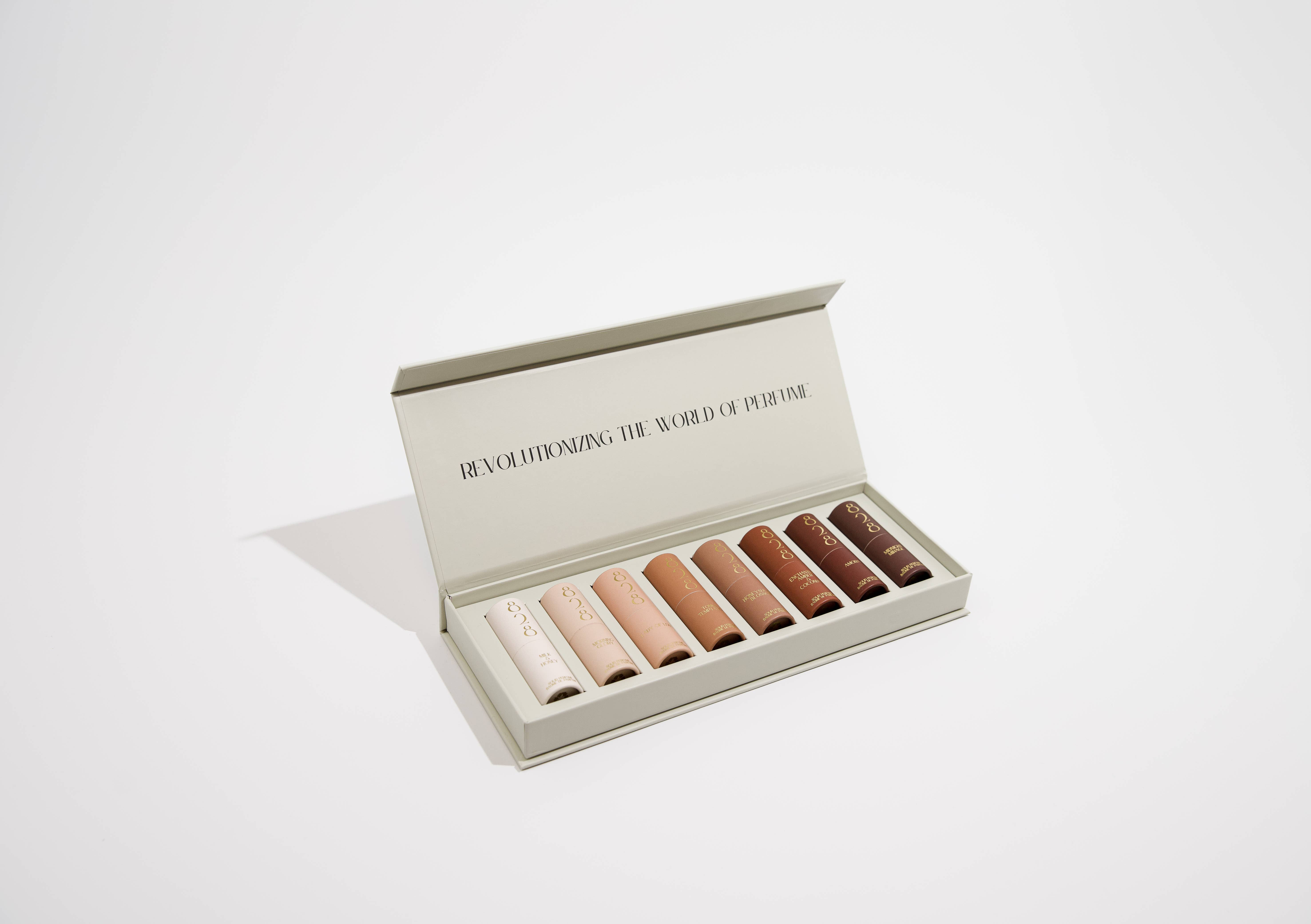 828 Aroma Inc. - Wholesale Solid Perfume - Solid Perfume Discovery Kit with Display Box