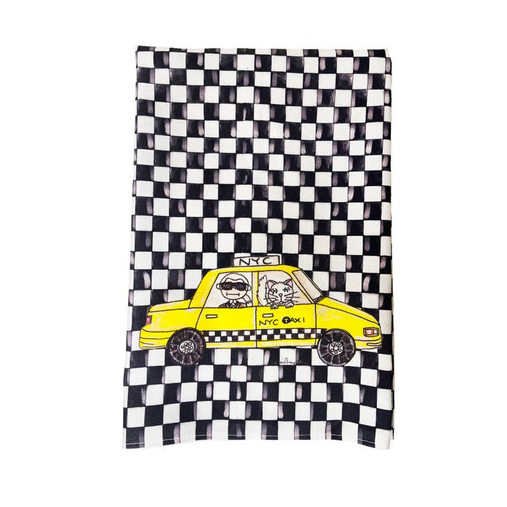 KAHRI - Wholesale Tea Towel - NYC Taxi Tea Towel