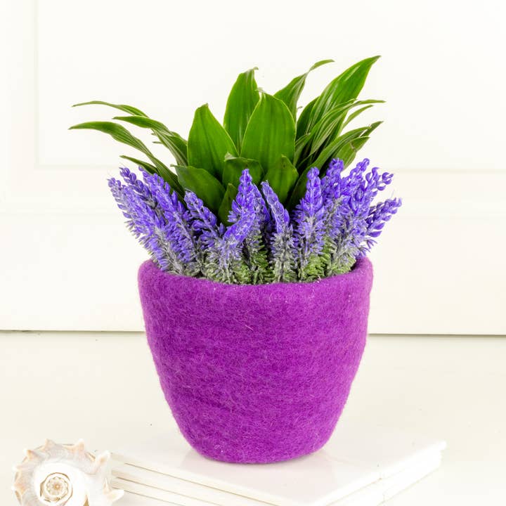 dZi Handmade - Vente Pot - Pot en feutre Cozy Orchid