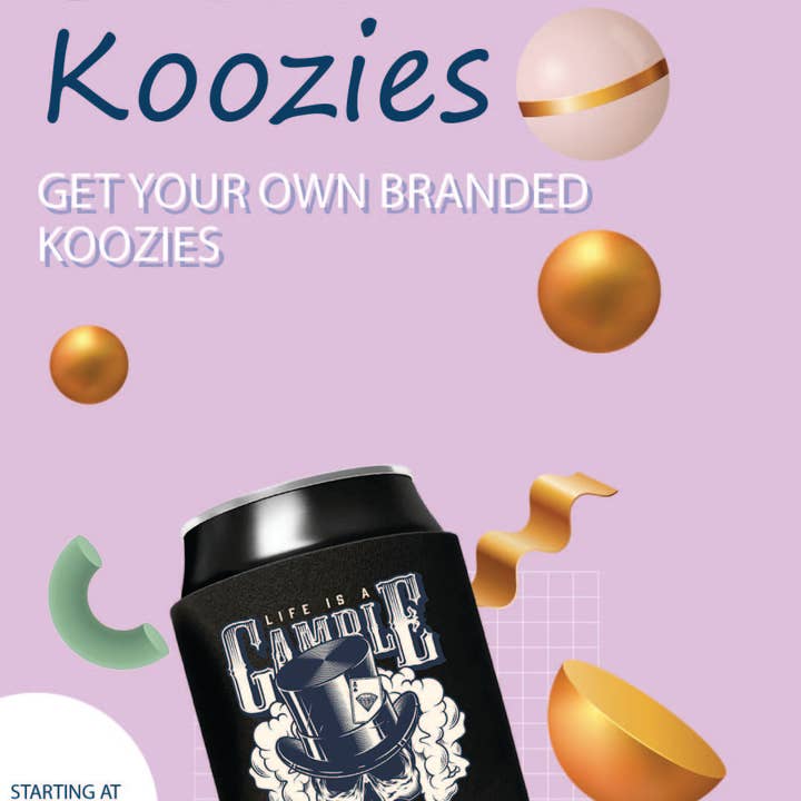 Individuelle Koozies für den Großhandel von Patchgram