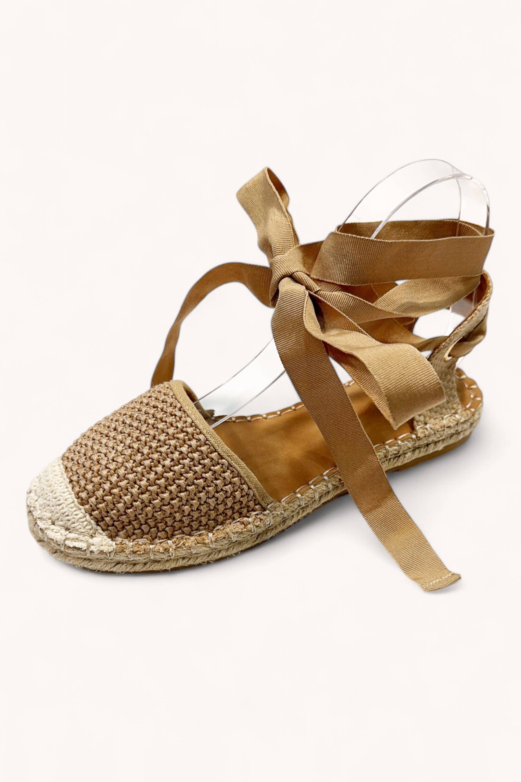 CCOCCI - Wholesale Flats - Women's - CABO-20 LACE UP ANKLE STRAP ESPADRILLES FLATS0